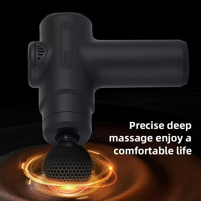 Multifunctional portable fascia gun, electric massager, USB charging port, 6-speed adjustment + 8 replaceable massage heads, suitable for muscle relaxation after exercise and fitness, a Christmas or Halloween gift for family, friends, and classmates