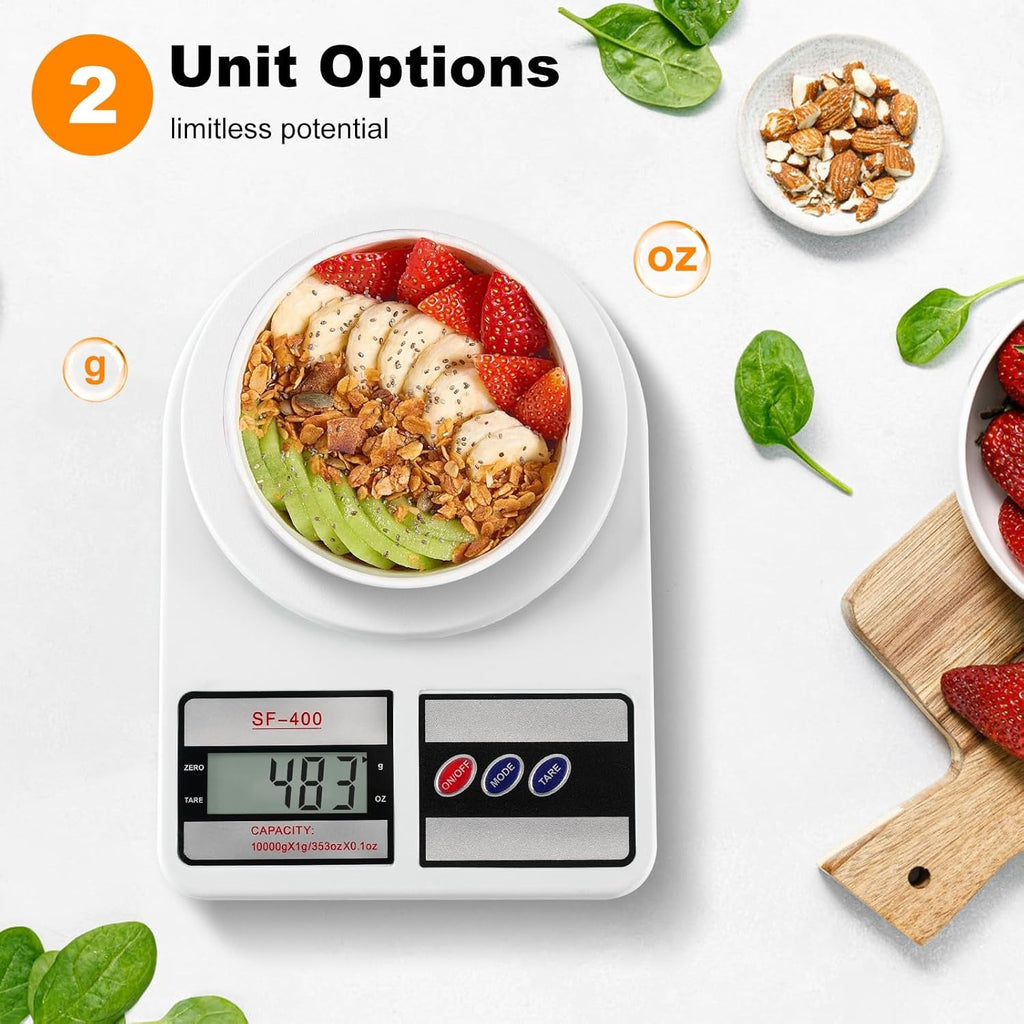 10kg Electronic Digital Kitchen Scale Multifunction Digital Weight Machine for Cooking Baby Food Vegetables, Fruits & Jewelry High Precision Digital Weighing Scale for Home & Kitchen