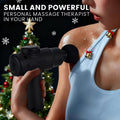 Multifunctional portable fascia gun, electric massager, USB charging port, 6-speed adjustment + 8 replaceable massage heads, suitable for muscle relaxation after exercise and fitness, a Christmas or Halloween gift for family, friends, and classmates